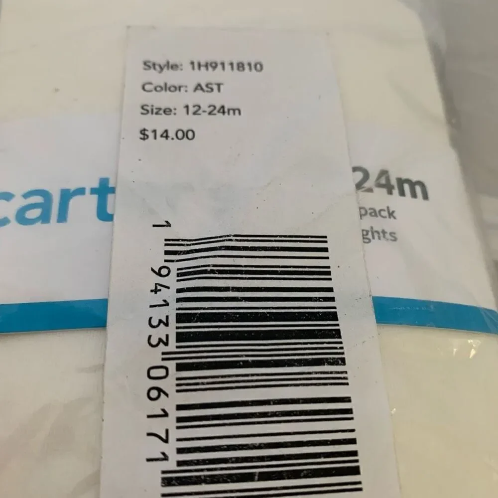 Carter’s 12-24m 2 Pieces Black Tights New